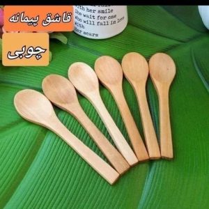 قاشق چوبی ۶تایی ۱۷سانتی